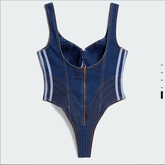 Ivy Park Rodeo Denim Collection 2 piece body suit and pants XL - Picture 6 of 10